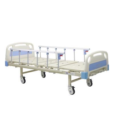 China Cama de hospital médica de manivela manual de 2 funciones barata y de buena calidad para la venta en venta