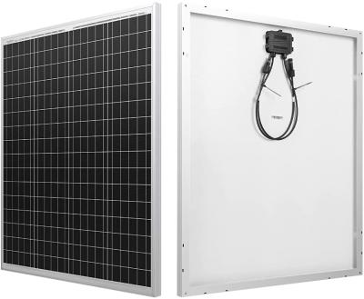 China Home Use Solar Panel System For Home Use Battery Charging Boat Caravan 100 Watt 12V Polycrystalline Solar Panel Power Station for sale