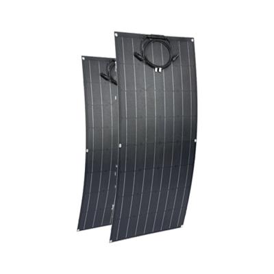 China Marine Monocrystalline Cell 100w 100 watt 12v semi light flexible solar panel kit for energy caravan homes energy for sale