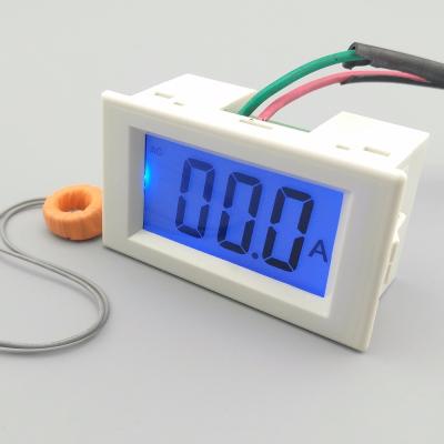 China White Panel Monitor AC 0-50.0A Range Ammeter Meter LCD Display Amp Blue Back Light 80-300V Inputer D85 for sale