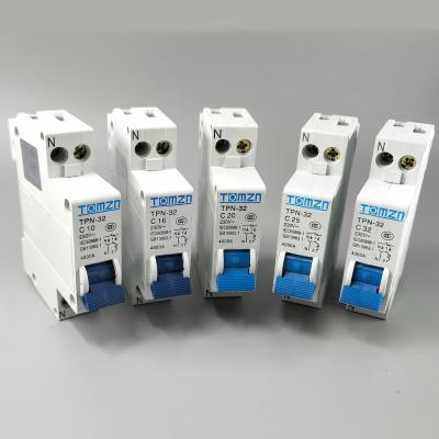 China MCB Breaker 10A, 16A, 20A, 25A, 32A TPN-32 from TPN 1P+N Mini Circuit for sale