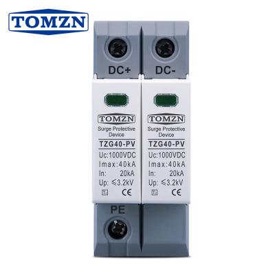 China DC SPD Chamber Surge Protector Protective Low Voltage Shutdown Device 1000V 800V 600V 20KA~40KA TZG40-PV for sale