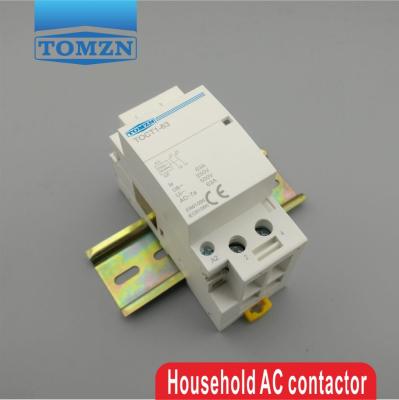 China CT1 2P 63A 220V/230V 50/60HZ Din Rail Household AC Contactor 2NO CT1-63-2P for sale