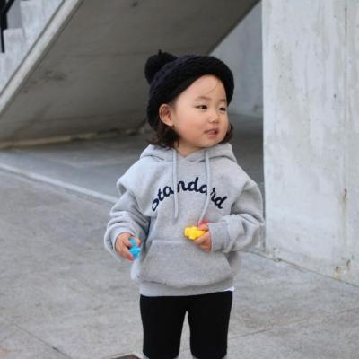 China Letter Print Anti-Shrink Hoodies Autumn New Baby Boy Girls Hooded Sweatshirt For Kids Cotton Clothes Casual Girls Tracksuit Kids Tops for sale