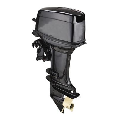 China Water Cooled Outboard Engine For Sale Chinese 40HP 2 Stroke Outboard Engine With 1-2L Plastic Propeller for sale