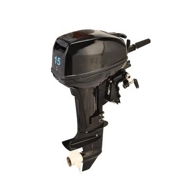 China Water Cooled Outboard Motors 15HP 2 Stroke 4 Stroke 15 Hp For Fishing Boats Short Shaft 24L Outboard Engine for sale