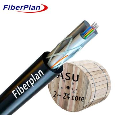 China Outdoor Aerial Single Sheath Mini ADSS ASU Fiber Optic Cable for sale