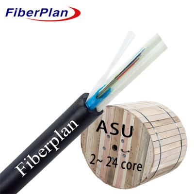 China Außen Single Sheath Außen Fiber Optic Kabel Mini-Adss ASU 2-12 Kerne zu verkaufen