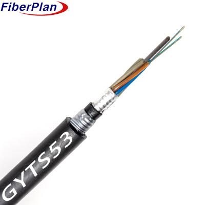 Cina Alta qualità 2-144 Cori GYTS53 sotterraneo Cable in fibra ottica blindato in vendita