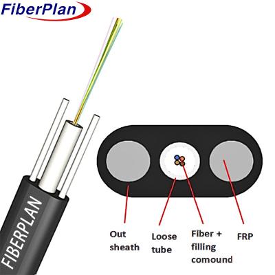 China FTTH Multi-Core Loose Tube Type Glasvezel Drop Cable Te koop