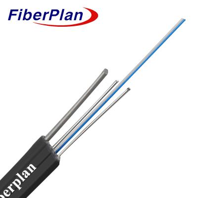 China Super kosteneffectieve vezel G652.D Single Core FTTH Drop Cable met messenger Te koop