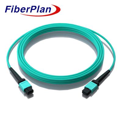 China MTP de alto desempenho MPO Fibra de PVC LSZH OM3 Cordão Ótico de Parche com baixa perda de inserção à venda