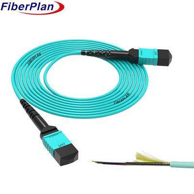 Cina MTP MPO MTP Cavo in fibra ottica PVC LSZH OM3 MPO MTP Fibra ottica loopback con bassa perdita di inserimento in vendita