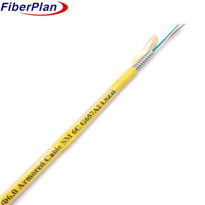 China Comprar Cable de fibra óptica 2 núcleo Cable blindado de acero en espiral de modo único/múltiples en venta