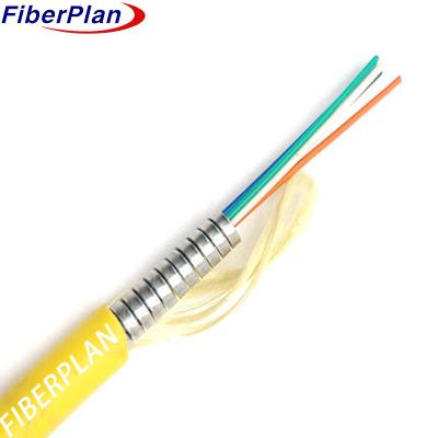 China Comprar Cable de fibra óptica 2 núcleos Cable blindado de acero espiral de núcleo único Cable de fibra óptica de núcleo múltiple Cable de fibra óptica de núcleo en venta