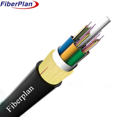 China Double Sheath Kevlar Yarn Reinforced Adss Fiber Optic Cable Manufacturer Fiber Optic Cable 48 Core for sale