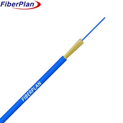 China GJFJV 2 Core Indoor Optical Cable Fiber Optic Cable Customized Length Blue for sale