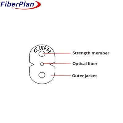 Chine GJXH/GJFXH fibre G652.D câble à base unique FTTH avec messagerie de 40 à 75 °C à vendre