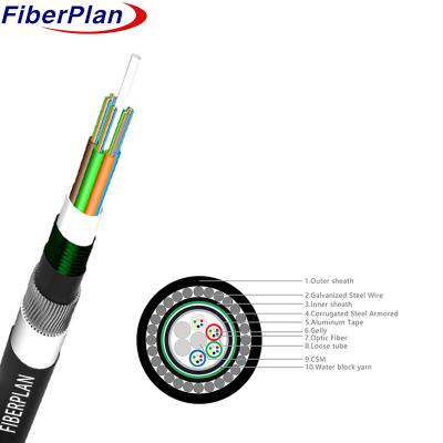 China High-Strength Loose Tube Direct Burial Cable GYTA53 for Outdoor Aerial Installation for sale