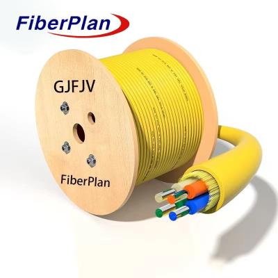 China Fibra óptica para cables blandos interiores Distribución de amortiguador ligero G652d G657a Om3 Om4 Cables de fibra óptica GJFJV.amarillo;naranja;verde;azul;rosa;púrpura, en venta