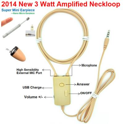 China 2021 NEW 3 Watt Amplified Inductive Neckloop can work with Magnetic Micro earpiece for sale