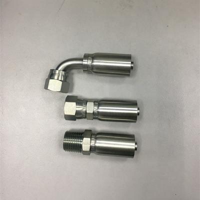 China R14 Carbon Steel 139HY-6-6 Short Hydraulic Drop Hose Crimp One Piece Fitting for sale