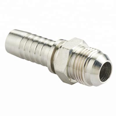 China Stainless Steel 74 Degree Cone Hose Fitting Jic Male Brass Hose Coupling for sale