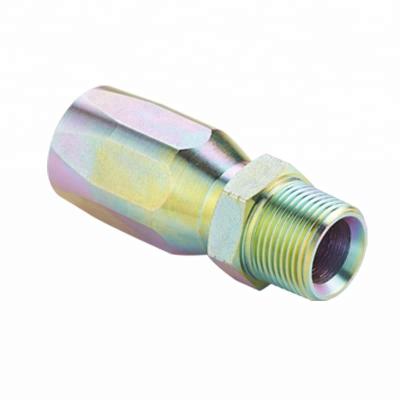 China Carbon Steel 15618-R5 NPT Male Reusable Hydraulic Hose Ferrule Fitting for sale