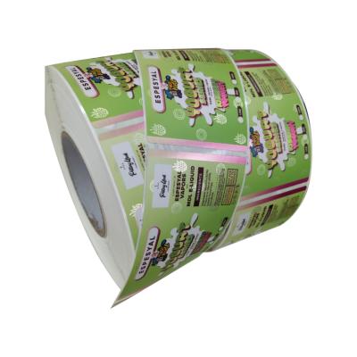 China Waterproof Custom Roll Packaging Label Sticker , E-liuqid Packaging Labels Printing for sale