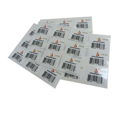 China Waterproof custom self-adhesive barcode label sticker printing, a4 paper barcode sticker, barcode label for sale