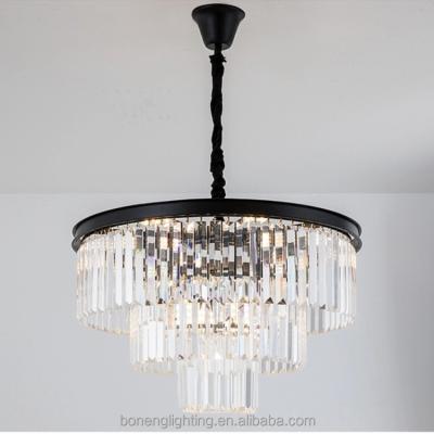 China Modern Luxury Crystal Chandeliers Lighting Contemporary Pendant Ceiling Lamp Light Fixture for sale