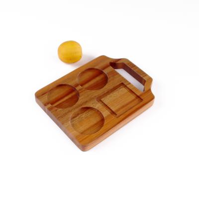 China 2022 Sustainable Kitchen Accessories Acacia Wooden Tray Kitchen Accessories for sale