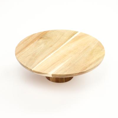 China Wal-Mart Round Cake Table Sustainable High Quality Round Cake Station Baked Station Wooden Revolving Cake Station for sale