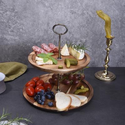 China Viable Quality Wholesale Chinese Log Cheese Board Cake Tool Afternoon Tea Tray Cake Oak Wood Decorative Tool Kit for sale