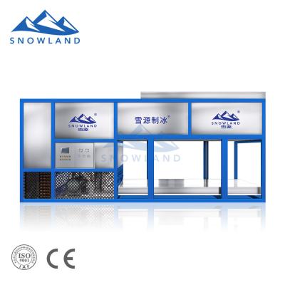 China food & Snowland Beverage Plant 2021 6000 kilograms/24 hours commercial ice block making machine for chemical cooling for sale