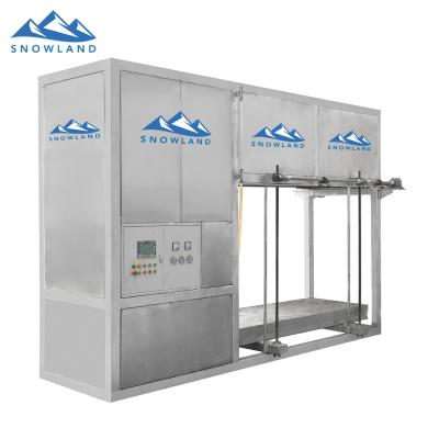 China food & Factory Direct 2021 SNOWLAND 1000kg/24h Beverage Cooling Block Ice Machine,Efficient Ice Function On Sale for sale