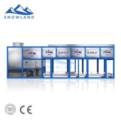 China food & Beverage Plant Latest Features 30T Big Ice Equipment With Ice Block Making Machine For Transportation Cooling for sale