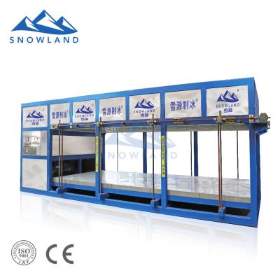 China food & Beverage Plant SNOWLAND 18Tons Block Ice Machine Of Intelligent Ice Production Equipment for sale