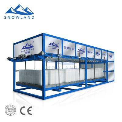 China food & Beverage Factory SNOWLAND Ice Plant Making Machine With 30 Ton Block Ice Capacity In 2021 for sale