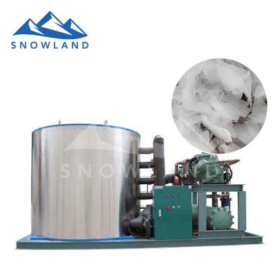 China food & SNOWLAND factory mini ice maker 1.5T refrigeration technology new flake ice machine in 2021 for sale