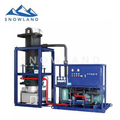 China Factory SNOWLAND 20tons/day tube ice maker without manual operation and refrigeration equipment for sale