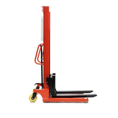 China Hotels 5 Meter Lift Height Pallet Stacker Mini Hand Pusher Hydraulic Hand Stacker Stacker Forklift 2 Ton for sale