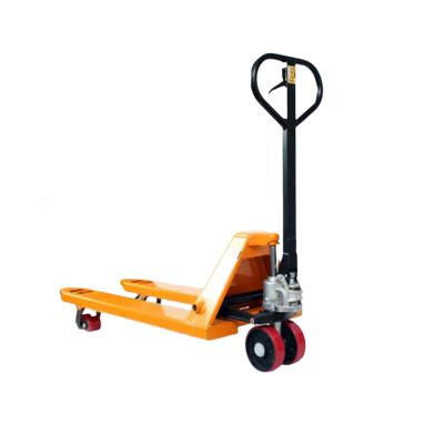 China Durable Hotels Forklift Hand Pallet Truck Small Wheel 2ton 3ton Manual Pallet Jack Load Truck for sale