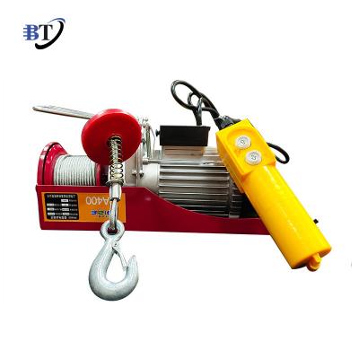 China Mini Safety 12v pa800 pa200 Hotels Electric Wire Rope Mini Electric Wire Rope Construction Hoist 100kg for sale