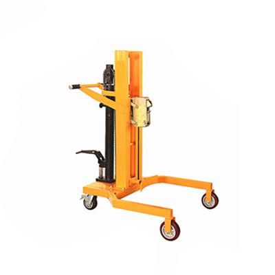 China Building material stores factory direct sale 350 kilogram 1150mm manual hand drum pusher multifunction stacker for sale