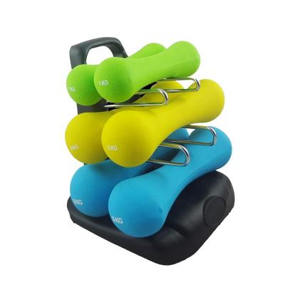 China Durable soaked dumbbell color ladies and children's sports dumbbell household fitness equipment wholesale for sale