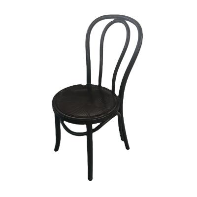 China Traditional wedding party resin thonet bentwood chair in black color for sale