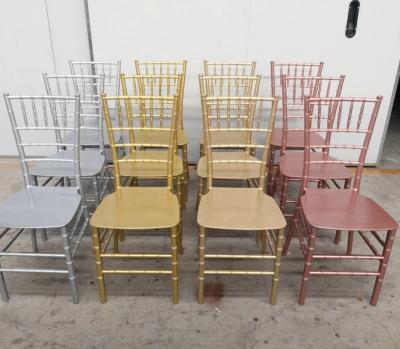 China Hotel chair pp resin monoblock chiavari chair for weddings for sale