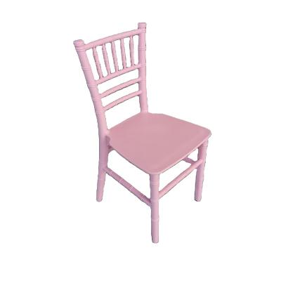 China Modern Pink Color Resin Child Chiavari Chair For Wedding for sale