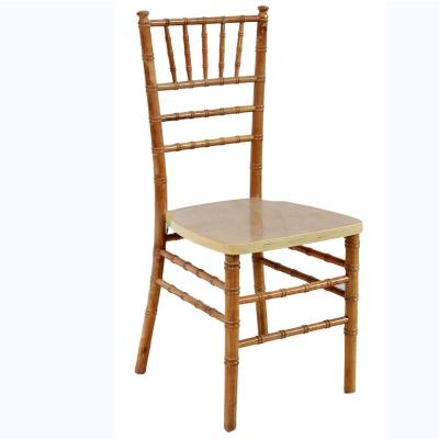 China Traditional Natural Color Beech Wooden Ballroom Chiavari Wedding Chair For Sale for sale